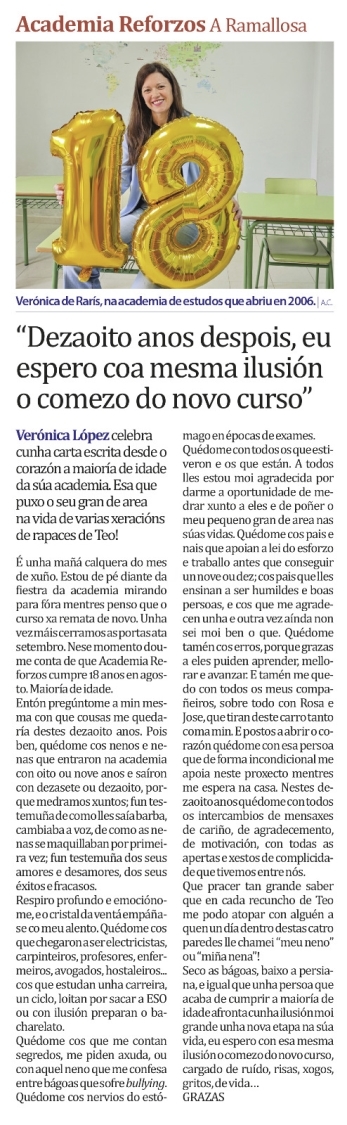 18 anos de experiencia